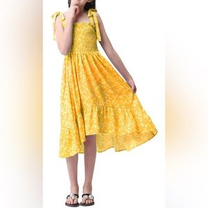 Girls Summer Dress - Yellow